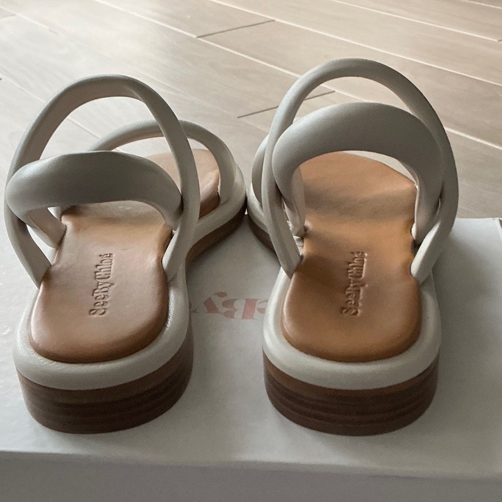 See By Chloe White and Tan Sandals - Picture 13 of 16
